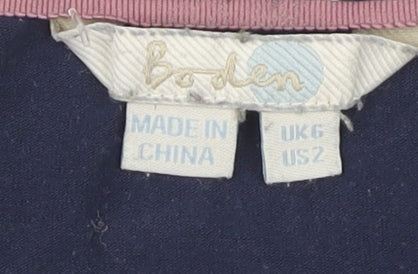 Womens UK Size 6 Boden Blue Tunic Blouse