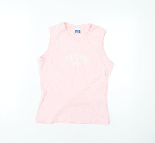 Womens UK Size XL Champion Pink Basic Tank