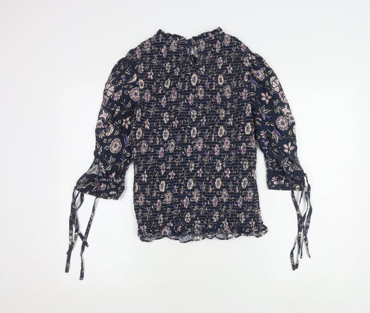 Womens UK Size 8 Monsoon Multicoloured Basic Blouse