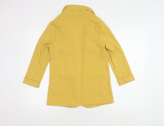 New Look Women's Yellow Blazer, Size 8, Regular Knit