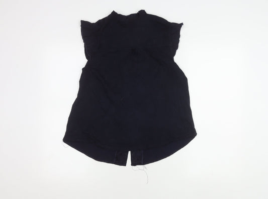 Womens UK Size M Monsoon Black Basic Blouse