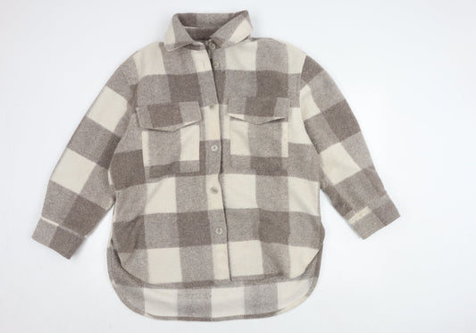 Womens UK Size M H&M Grey Basic Jacket