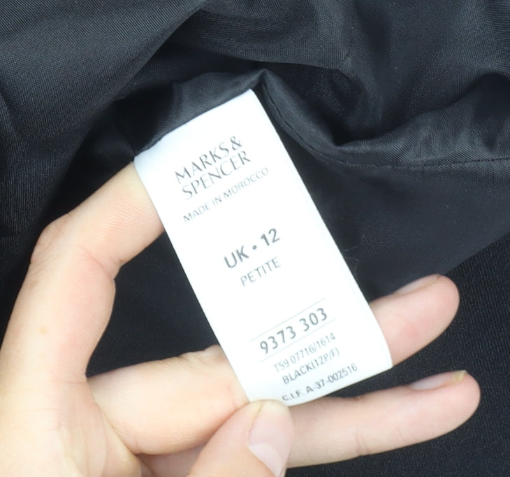 Marks and Spencer Women's Black Blazer, Size 12 Petite