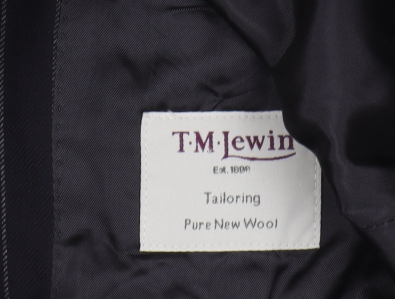 Mens UK Size 39 T.M.Lewin Regular Blue Suit Jacket
