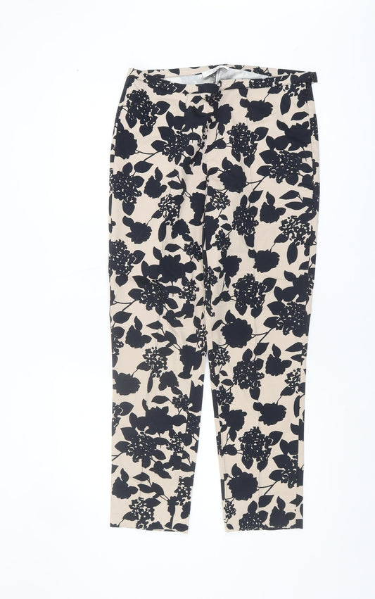 Womens UK Size 12 Laura Ashley Regular Fit Casual Formal Beige Trousers