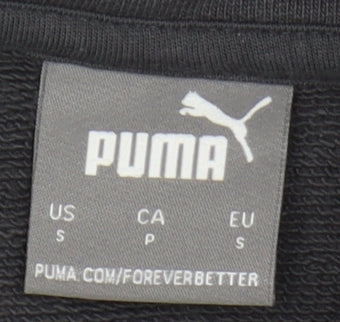 Mens UK Size S PUMA Black Pullover Hoodie