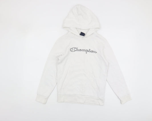 Champion Boys White Pullover Hoodie Size 9-10 Years