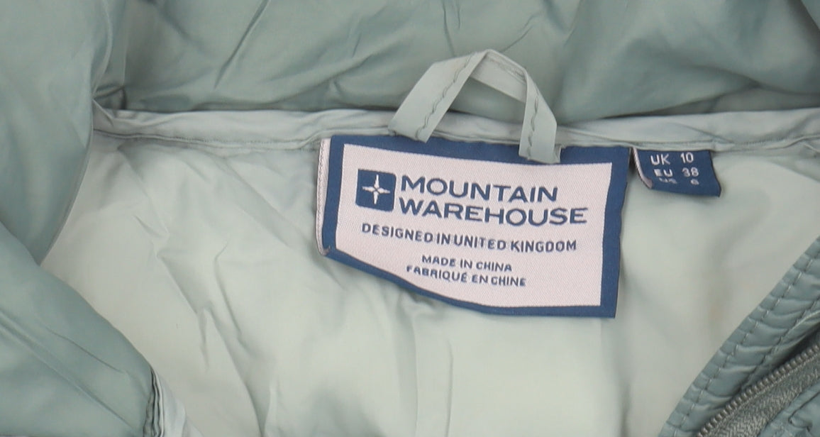 Mountain Warehouse Women's Green Puffer Jacket, Size 10