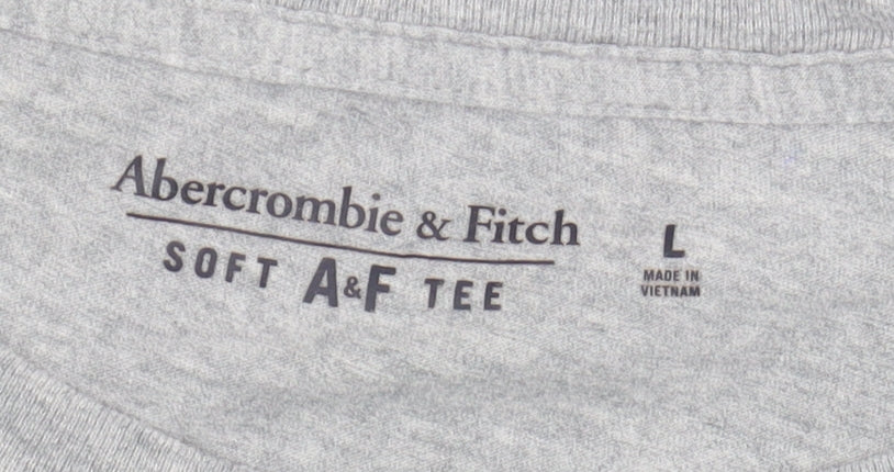 Abercrombie & Fitch Grey Men's L Soft Cotton Tee