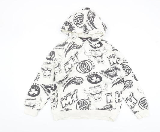 Marks and Spencer Boys White NBA Hoodie 11-12 Years
