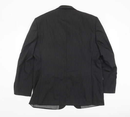 Austin Reed Men's Grey Striped Blazer 44R