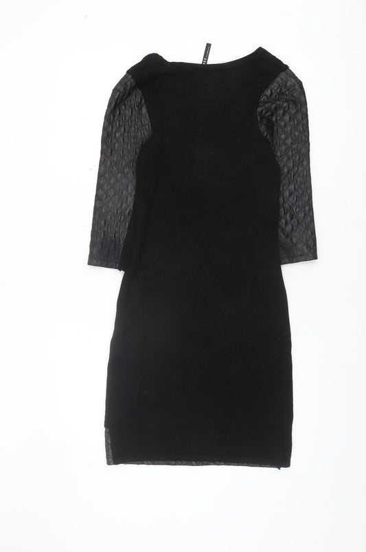 Guess Women's Black Dress S 3/4 Sleeve