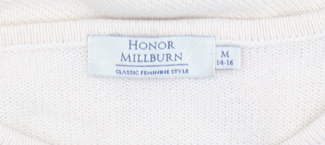Womens UK Size M Honor Millburn Beige Pullover Jumper
