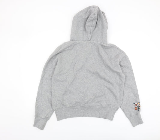 Superdry Women's Grey Pullover Hoodie Size 12