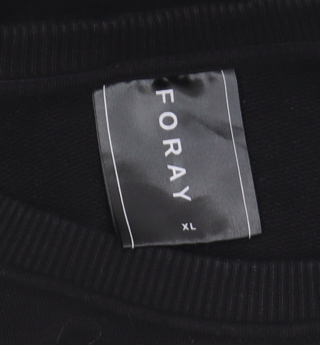 Foray Men's XL Black Sweatshirt Pullover Crew Neck
