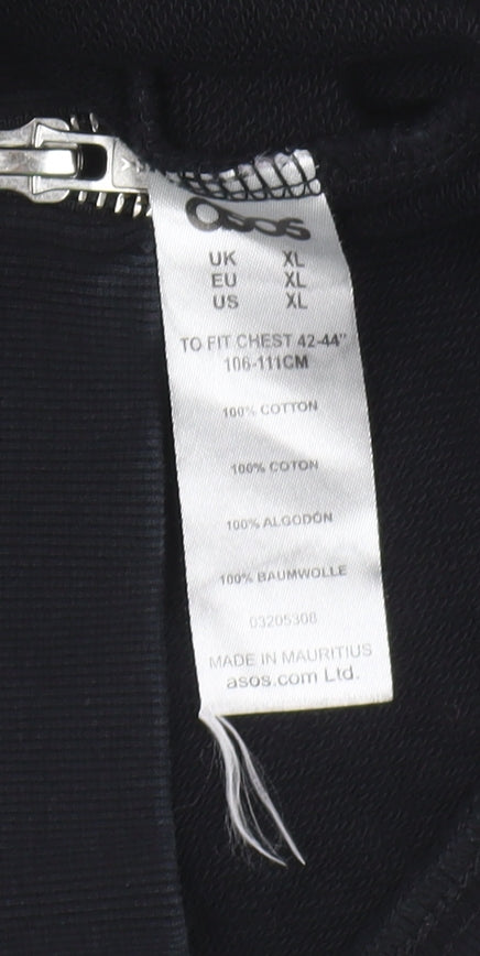 Mens UK Size XL ASOS Black Pullover Sweatshirt