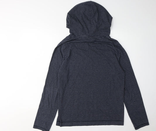 Mens UK Size S Hollister Blue Pullover Hoodie