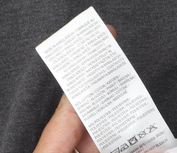 Slazenger Men's Grey Crew Neck T-Shirt, M, Short Sleeve