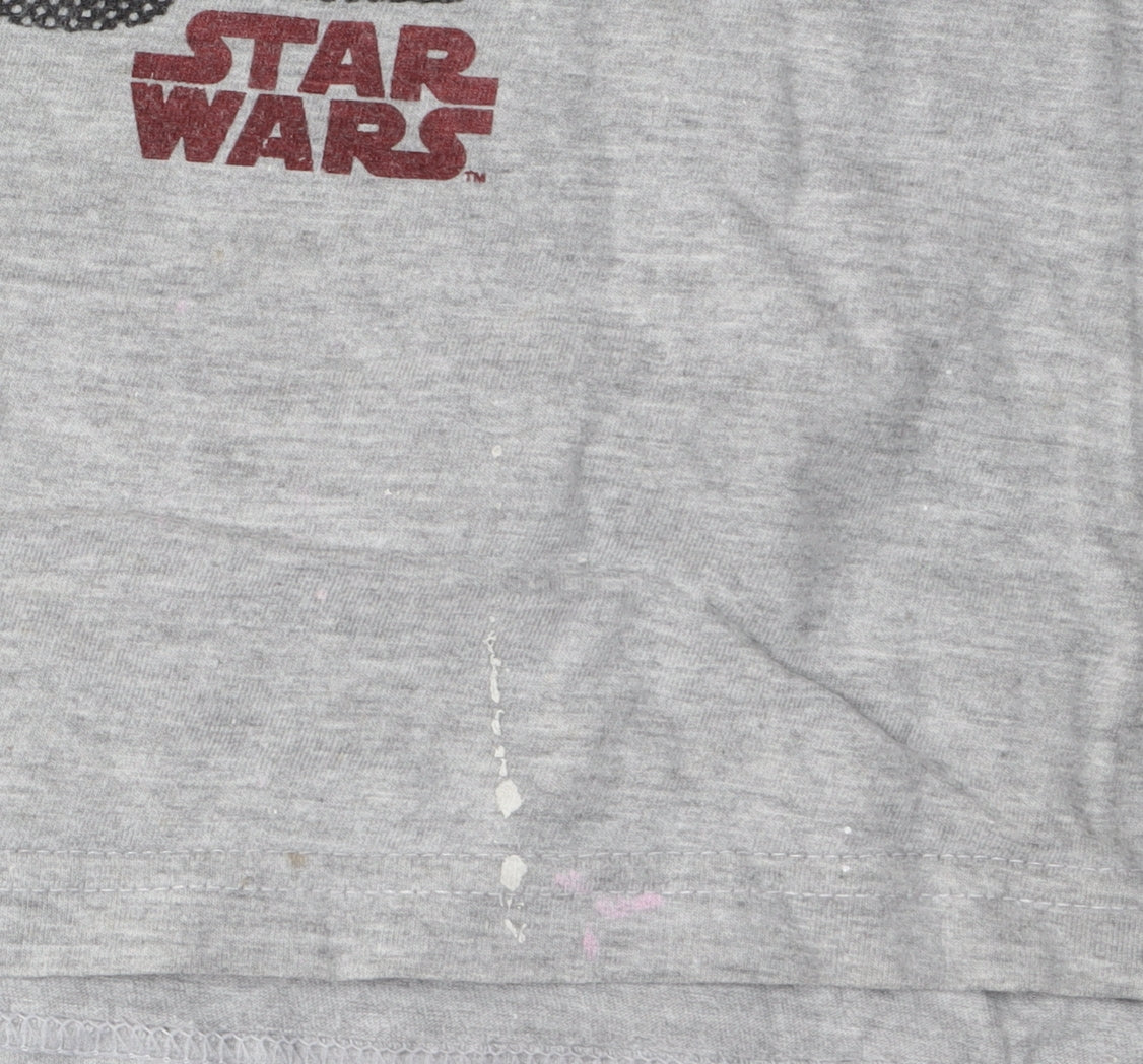 Star Wars Men's Grey Darth Vader Graphic T-Shirt, Size L