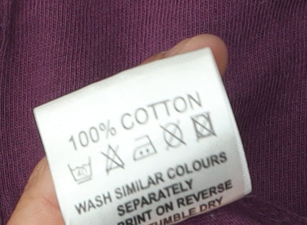 Lonsdale Mens XL Purple Striped Polo Shirt