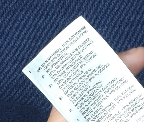 Adidas Blue Men's Sweatshirt Size S