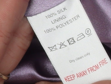 Monsoon Women's Purple Silk Sheath Dress Size 18