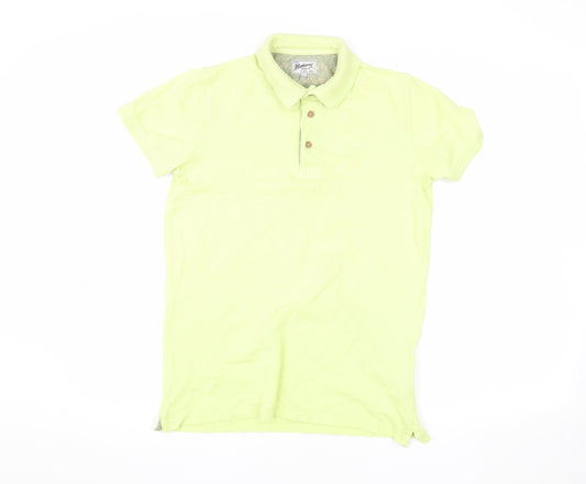 Monterey Green Boys Polo Shirt Age 11-12 Cotton Collared