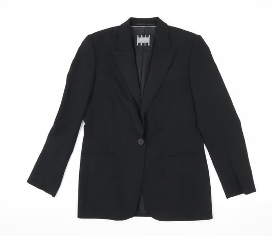 Womens UK Size 12 Per Una Regular Black Blazer