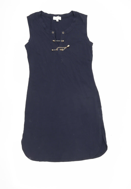 Apricot Women's Blue Sleeveless Dress Size 10