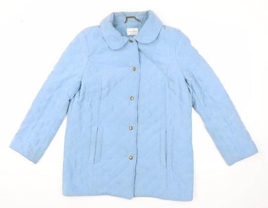 Womens UK Size 12 Eastex Blue Quilted Coat