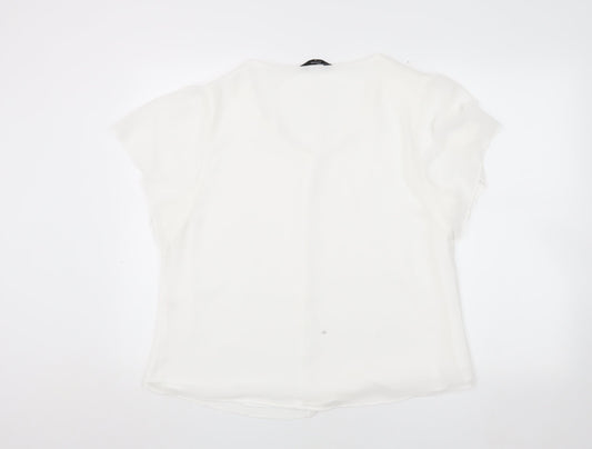 Womens UK Size 16 Emreco White Basic Blouse