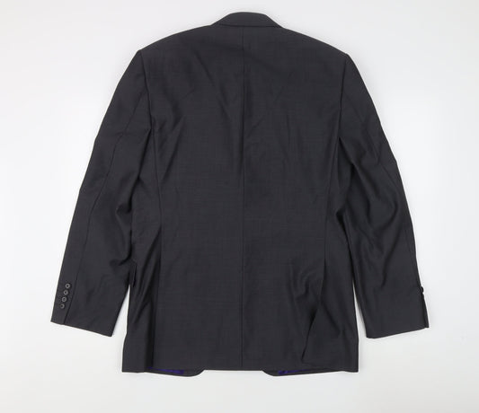 Austin Reed Men's Grey Blazer, Size 40R, Wool, Regular Fit