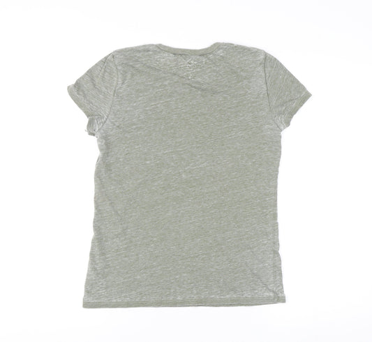 Unisex Adults UK Size M American Eagle Outfitters Green Basic T-Shirt