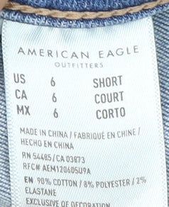 American Eagle Women's Blue Skinny Jeans, Size 6