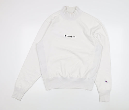 Womens UK Size S Champion White Pullover Sweatshirt