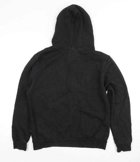 Puma Unisex Black Pullover Hoodie, M, Casual Style