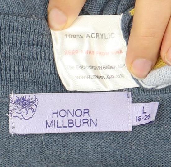 Honor Millburn Women's Blue Cardigan Size 18