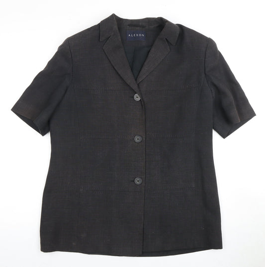 Womens UK Size 12 Alexon Regular Black Suit Jacket