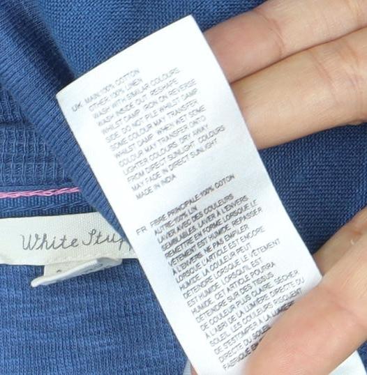 White Stuff Blue Women's Tunic 3/4 Sleeve