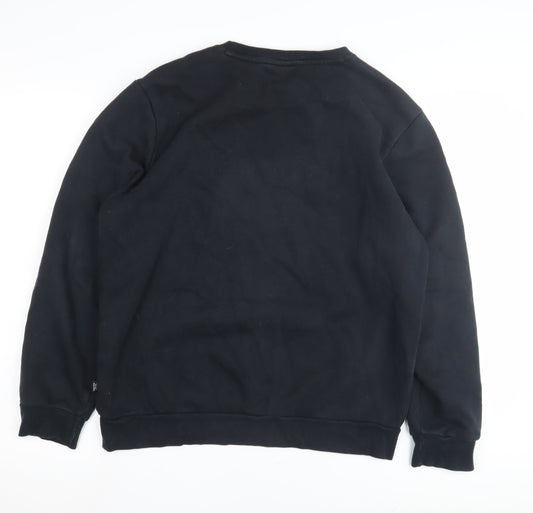 Mens UK Size M PUMA Black Pullover Sweatshirt