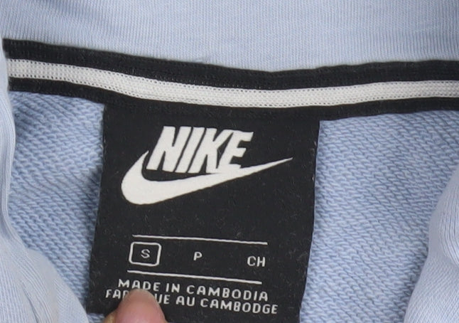 Mens UK Size S Nike Blue Pullover Hoodie