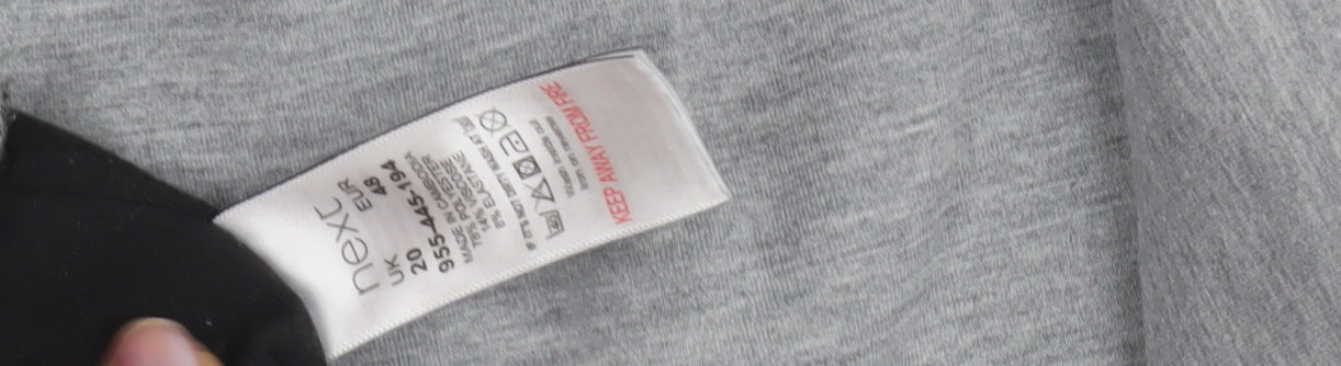Next Grey Women's Sweatshirt, Size 7, Casual High Neck