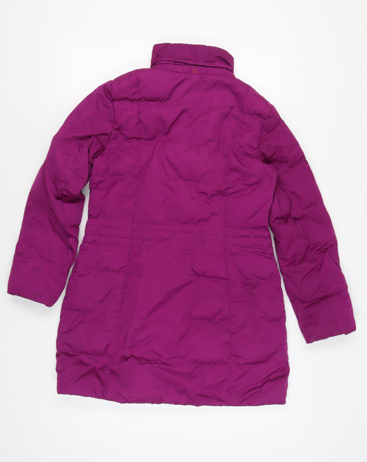 Womens UK Size S Lands' End Purple Puffer Jacket