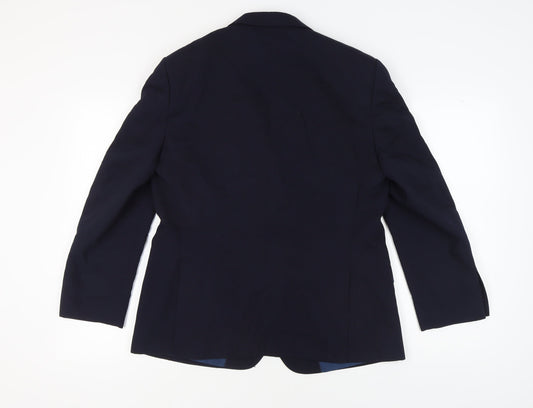 Mens UK Size 40 Marks and Spencer Regular Blue Suit Jacket
