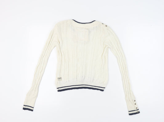 Womens UK Size 12 SoulCal & Co Ivory Pullover Jumper