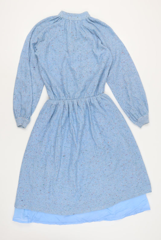 C&A Women's Blue A-Line Midi Dress, Size XS