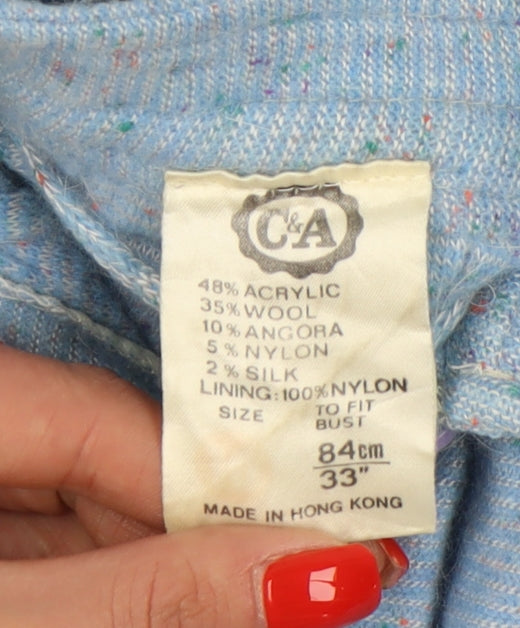 C&A Women's Blue A-Line Midi Dress, Size XS