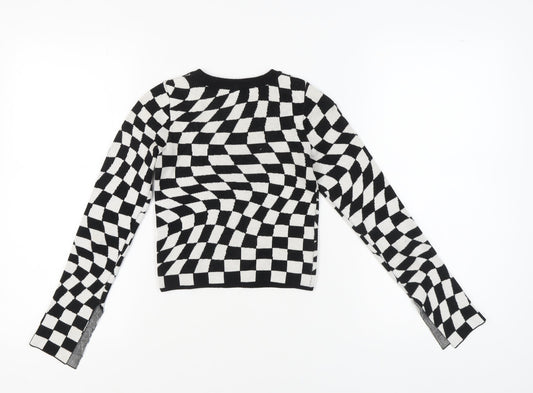 Womens UK Size XS Bershka Multicoloured Pullover Jumper