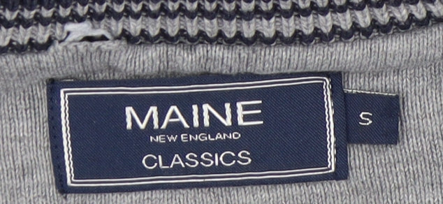 MAINE Men's Blue Striped Pullover Jumper, Size S