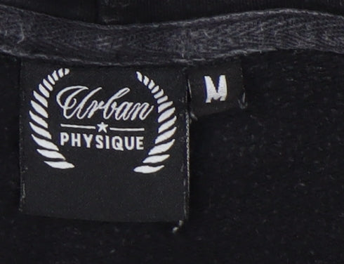 Urban Physique Men's Black Hoodie M Pullover Graphic Logo